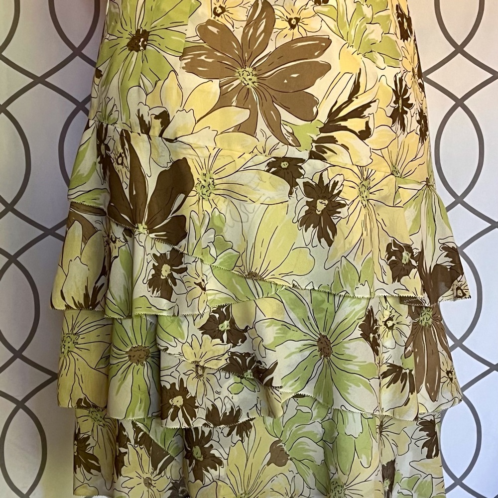 ANN TAYLOR LOFT NWT! Tiered A-line Tropical Print Skirt. SZ 6 - Picture 2 of 7